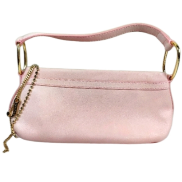 Juicy Couture Handbags - Juicy Couture Vintage Pink Leather Purse & Gold Letter J & 2 Chains